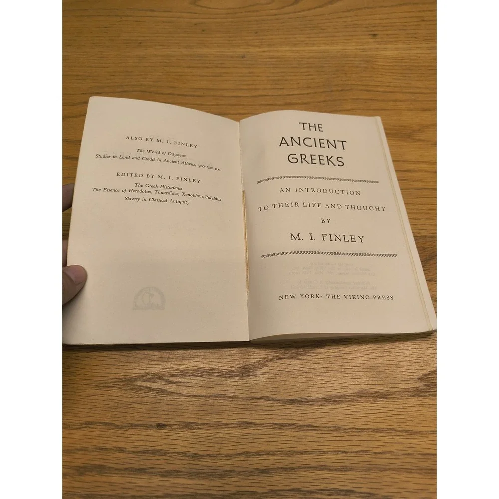 The ancient Greeks by m.‎ I. Finley